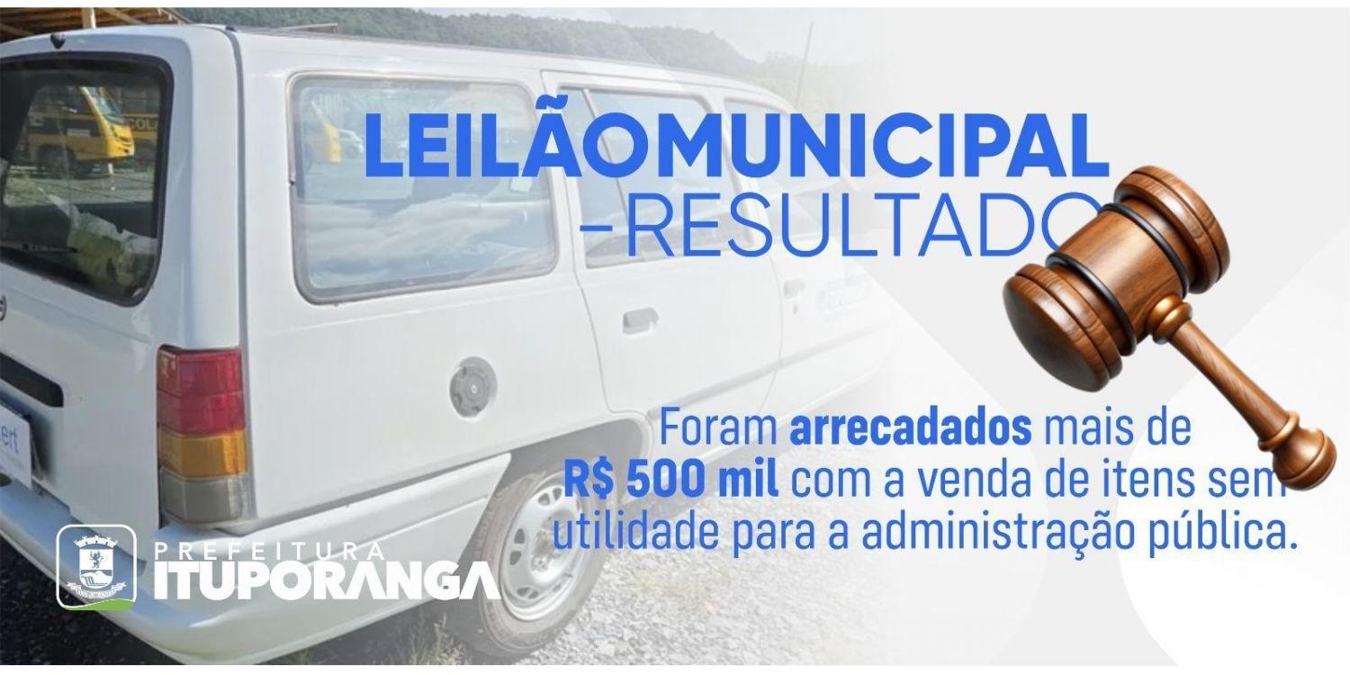 Leilão eletrônico da Prefeitura de Ituporanga arrecada mais de R$ 500 mil