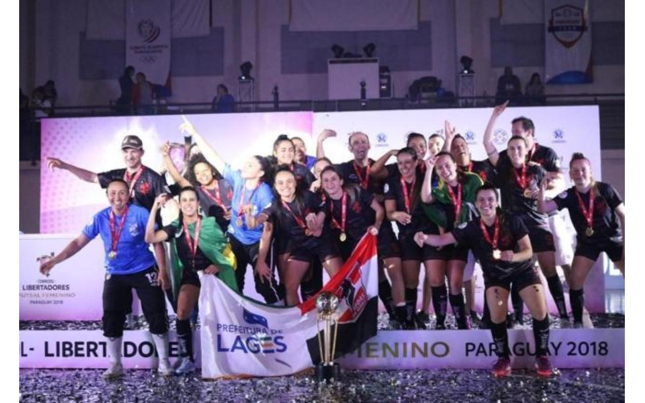 Leoas da Serra, de Lages, conquistam a Libertadores de futsal feminino 