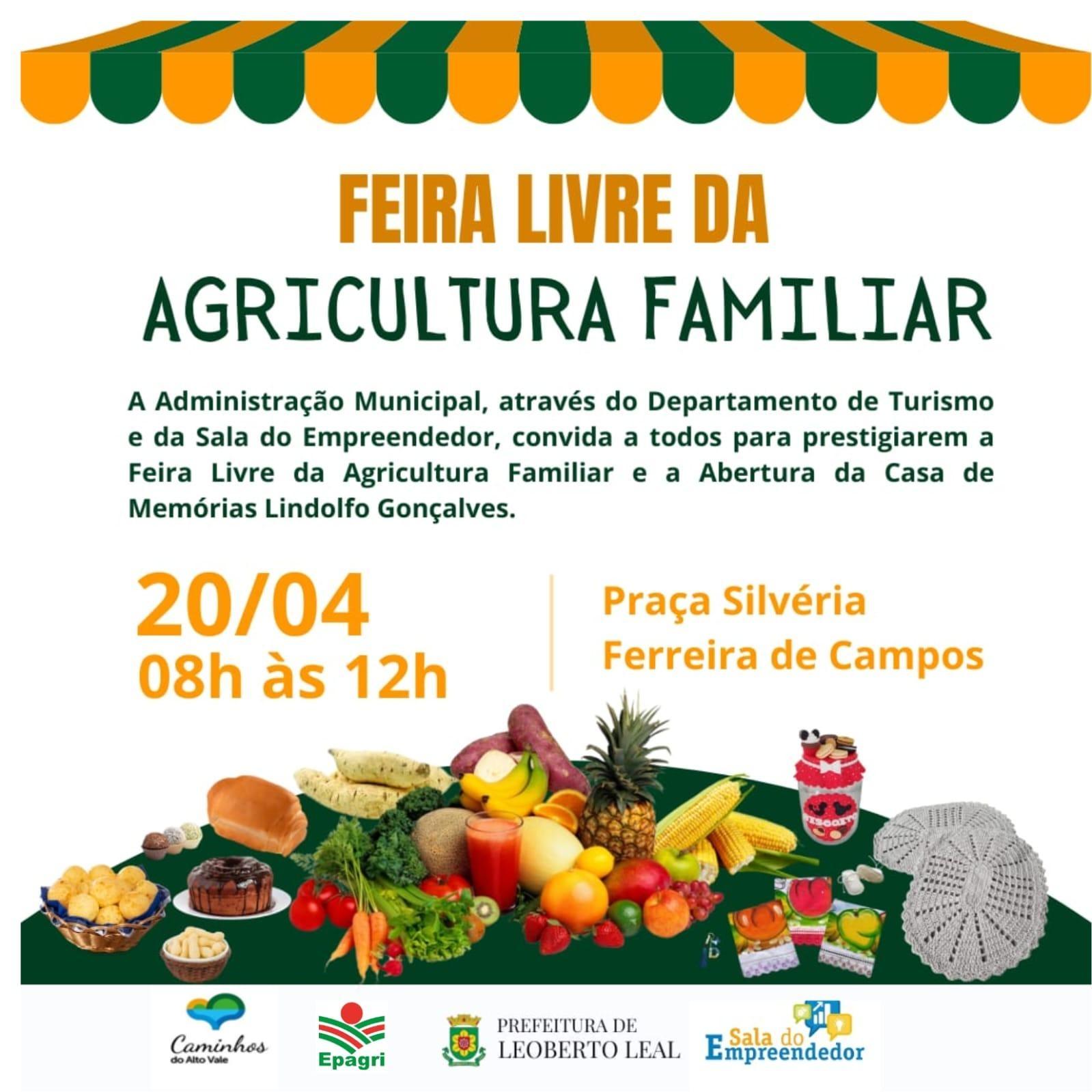 Leoberto Leal promove neste sábado (20) a Feira Livre da Agricultura Familiar