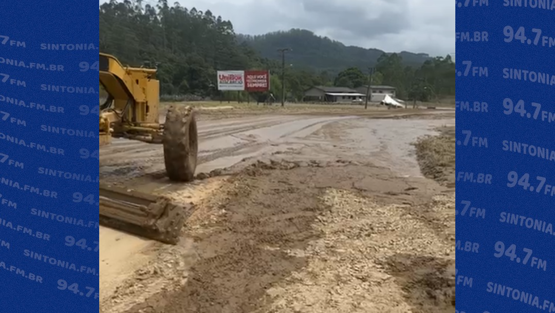 Liberado oficialmente o tráfego de veículos entre Aurora e Rio do Sul pela rodovia SC-350