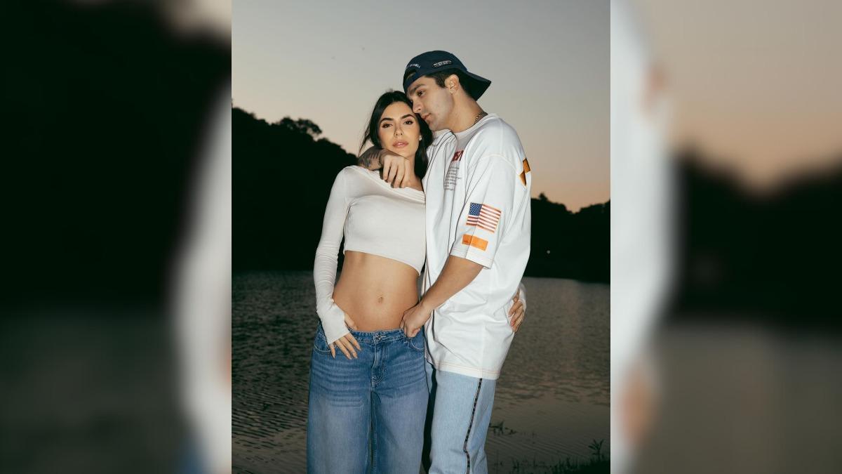 Luan Santana anuncia que vai ser pai em fotos com Jade Magalhães