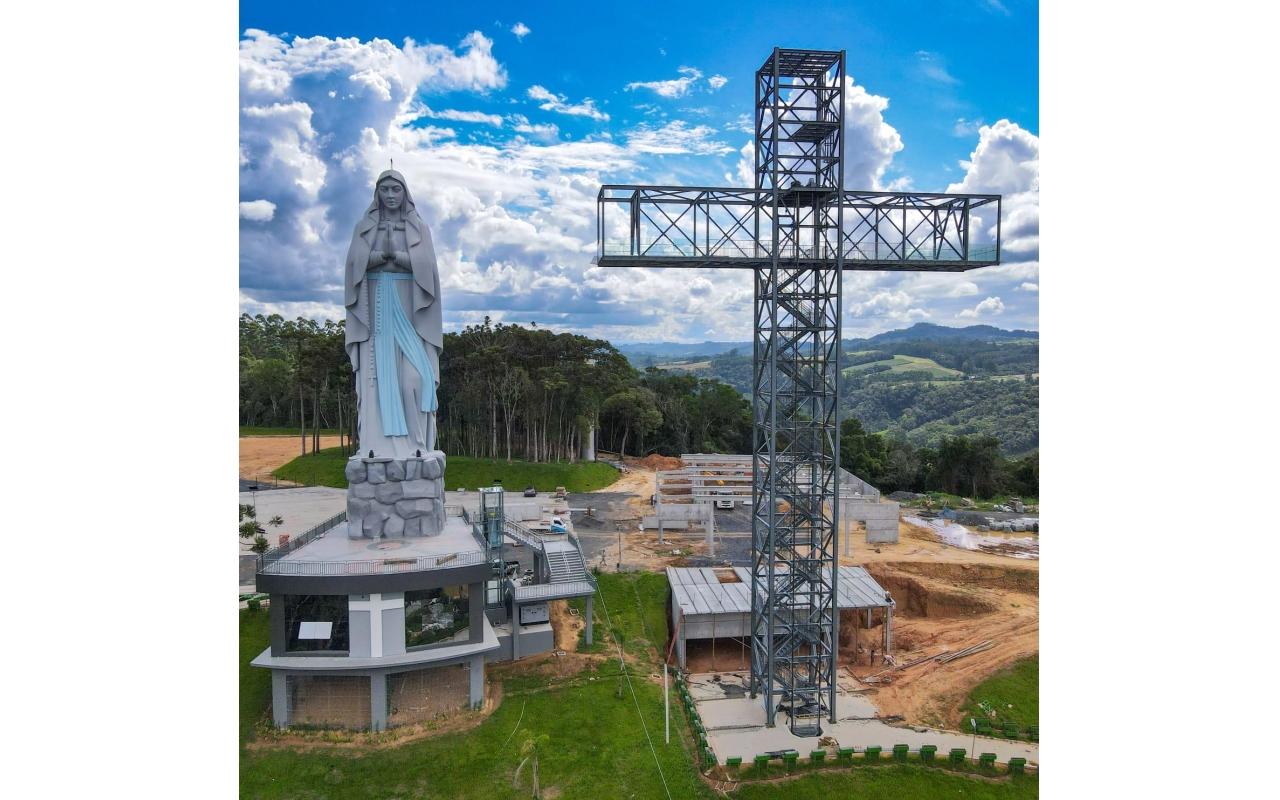 Maior complexo de turismo religioso de Santa Catarina será inaugurado em julho, em Ituporanga