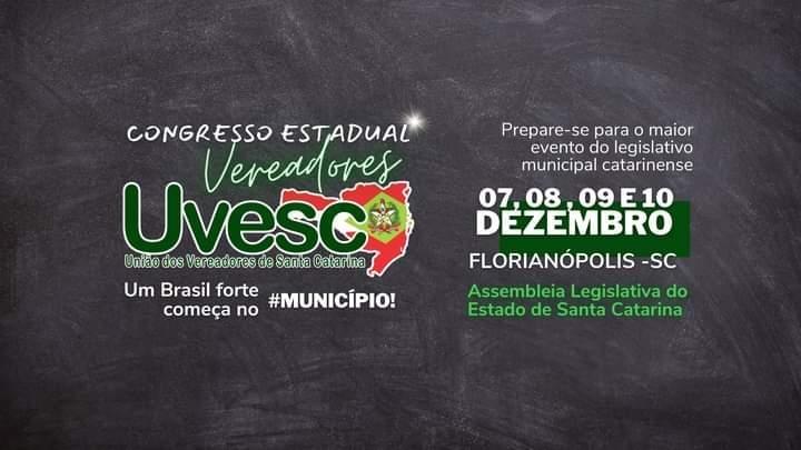 Maior congresso parlamentar do Sul do Brasil será em Santa Catarina com o tema: “O Brasil Começa no Município”