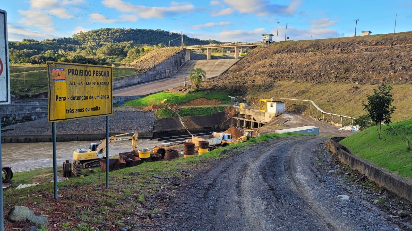 Mário Hildebrandt afirma que obra na Barragem de Ituporanga deve ser entregue entre setembro e outubro