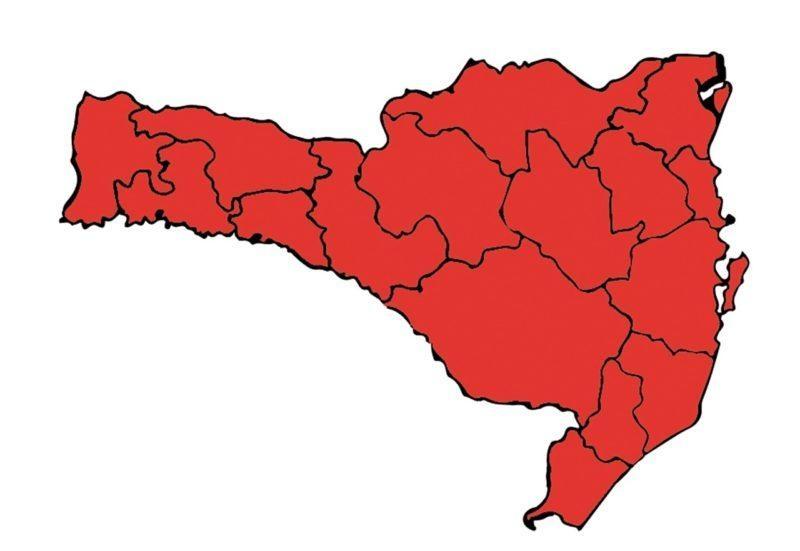 Matriz de Risco aponta todas as 16 regiões de Santa Catarina em situação gravíssima