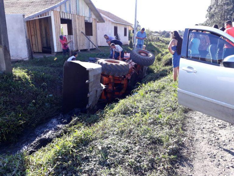 Morre mulher atropelada por trator em Três Barras