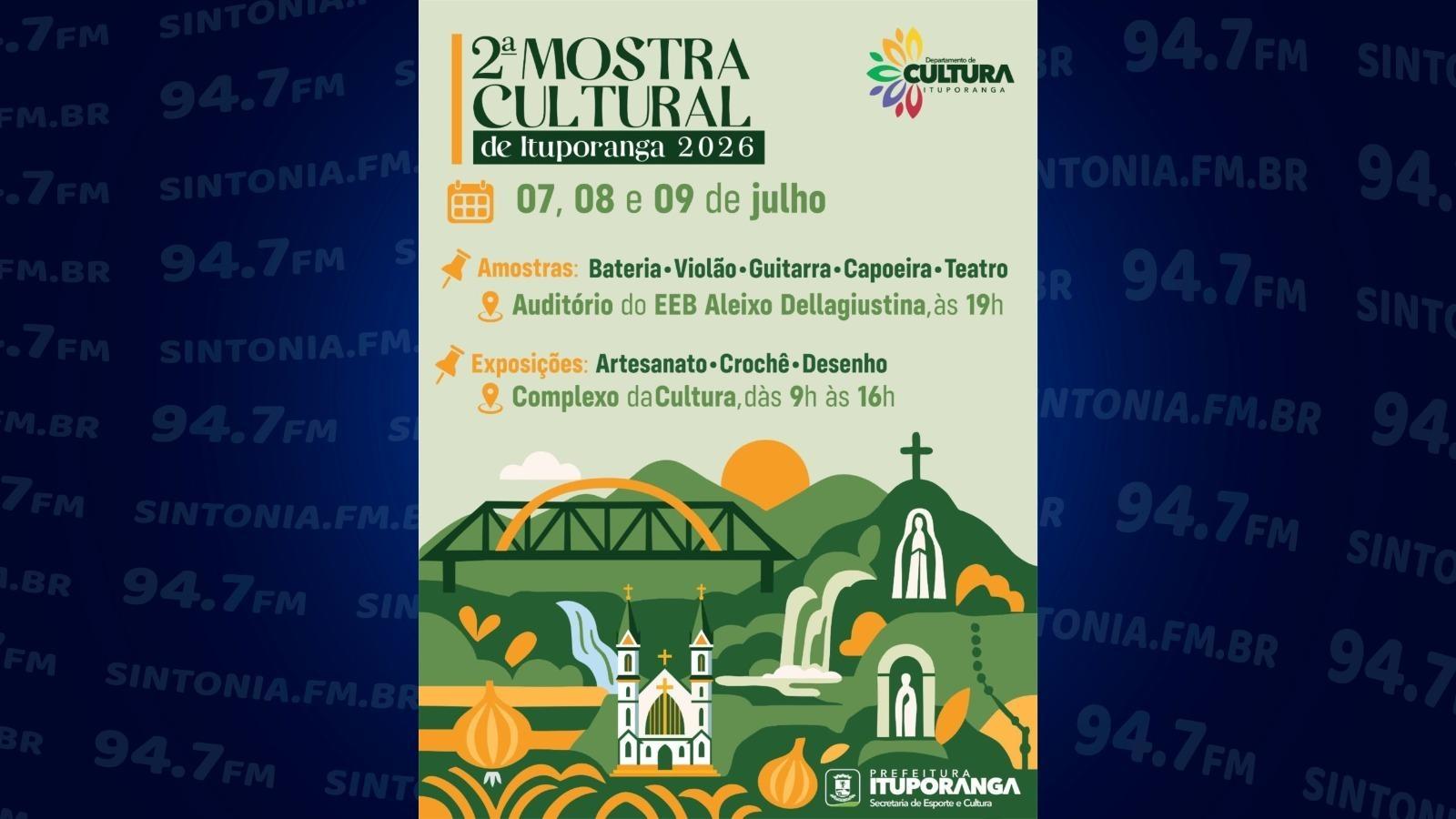 Mostra Cultural de Inverno terá apresentações e exposição de oficinas em Ituporanga 