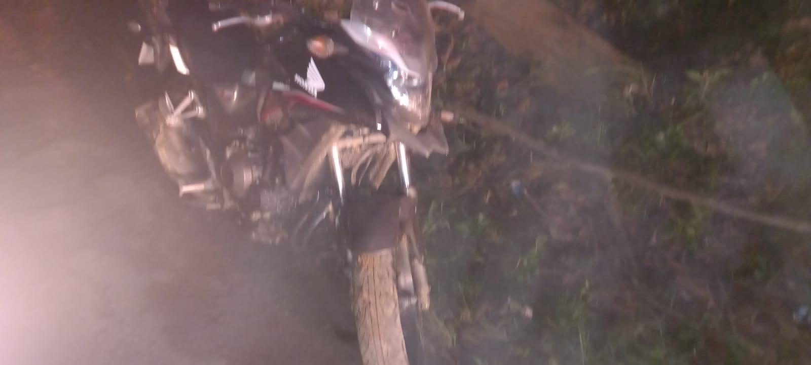 Motociclista fica ferido após queda na SC-350 em Aurora