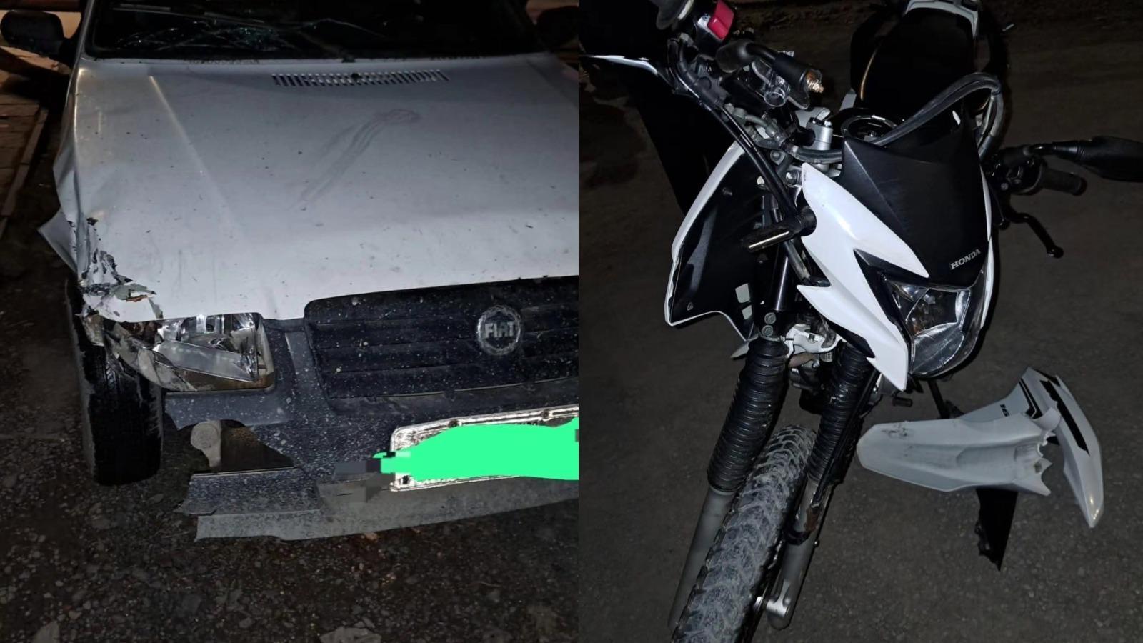Motociclista fica ferido em colisão com carro no Centro de Bom Retiro