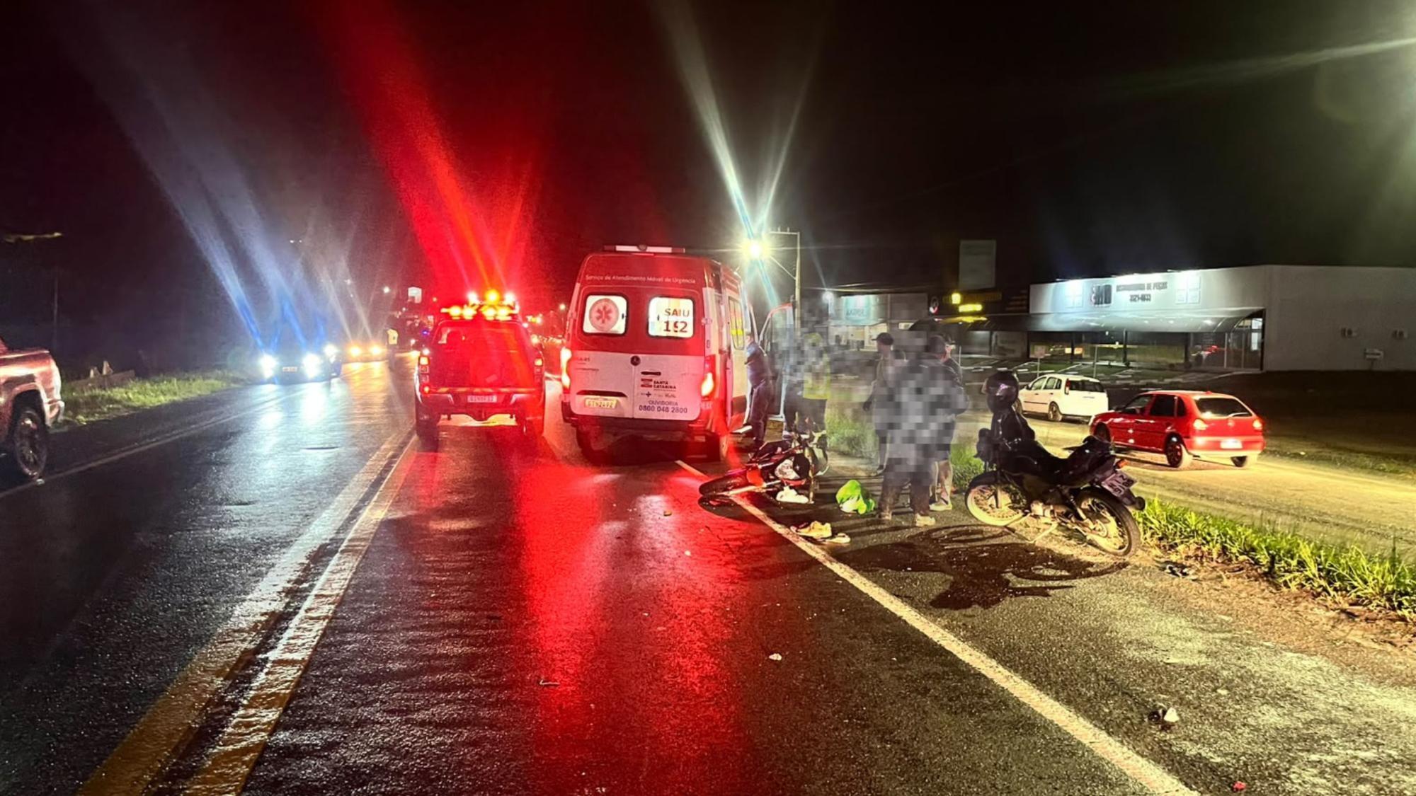 Motociclista morre após colisão e atropelamento em Rio do Sul