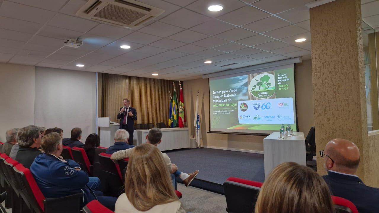 MPSC repassa R$ 400 mil em projeto para criação de parques naturais no Alto Vale