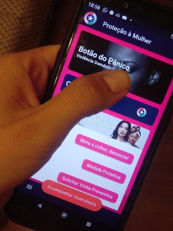 Mulher aciona o botão do pânico ao ser perseguida pelo ex-companheiro
