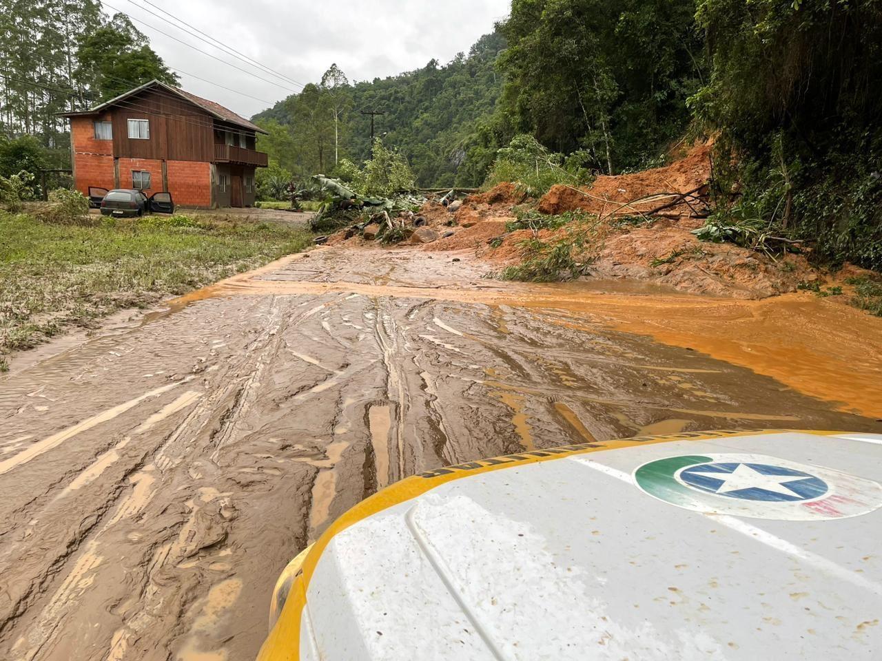 Município de Aurora tem prejuízos milionários por conta das fortes chuvas