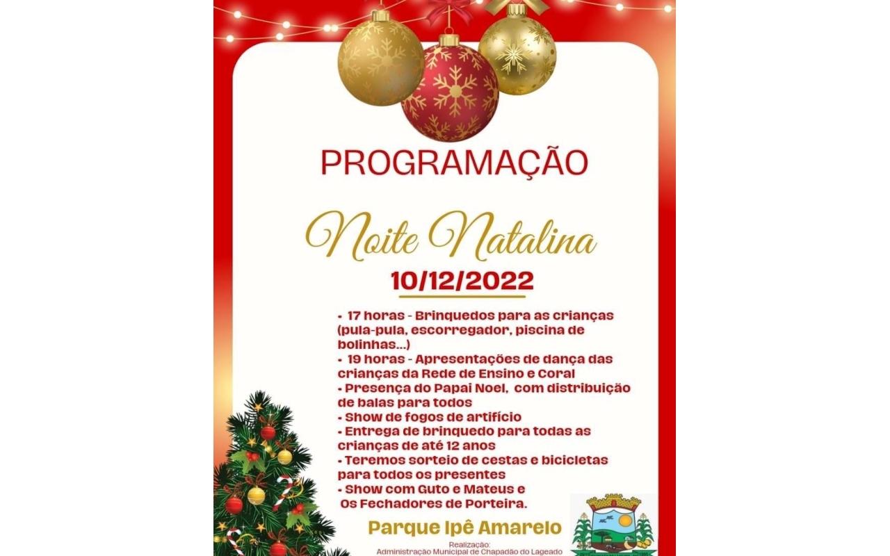 Natal no Parque será realizado neste sábado (10) em Chapadão do Lageado