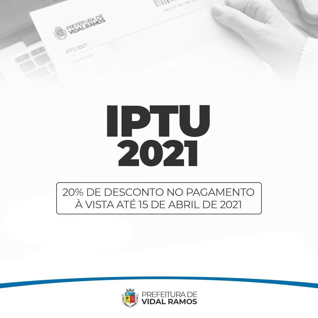 Neste ano Vidal Ramos disponibiliza carnês do IPTU somente de forma online
