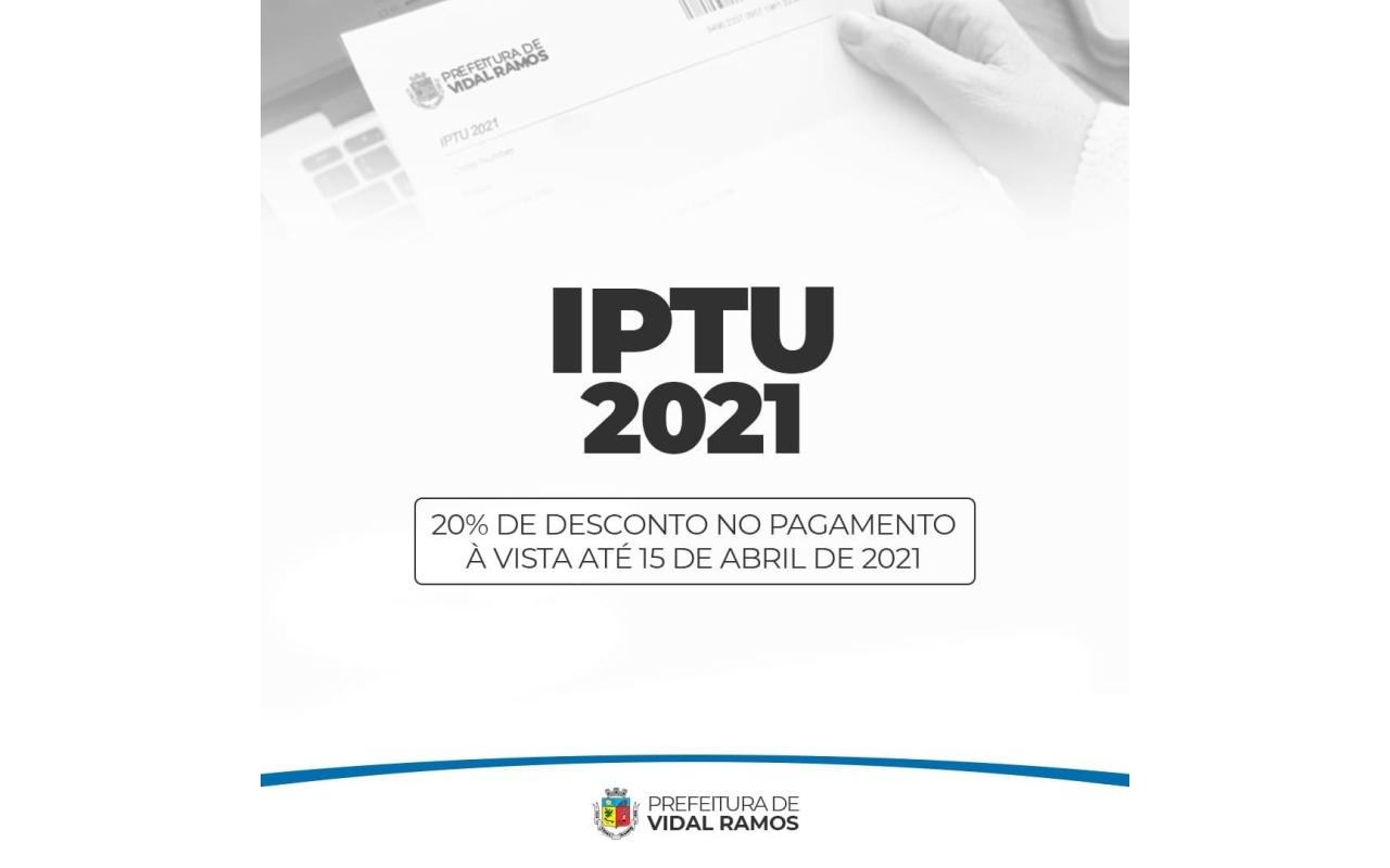 Neste ano Vidal Ramos disponibiliza carnês do IPTU somente de forma online