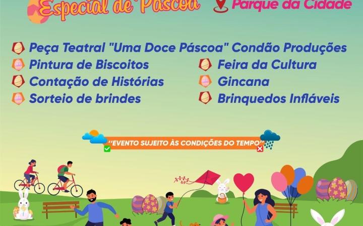 Neste domingo dia 2 de abril tem "Domingo no Parque Especial de Páscoa" em Ituporanga