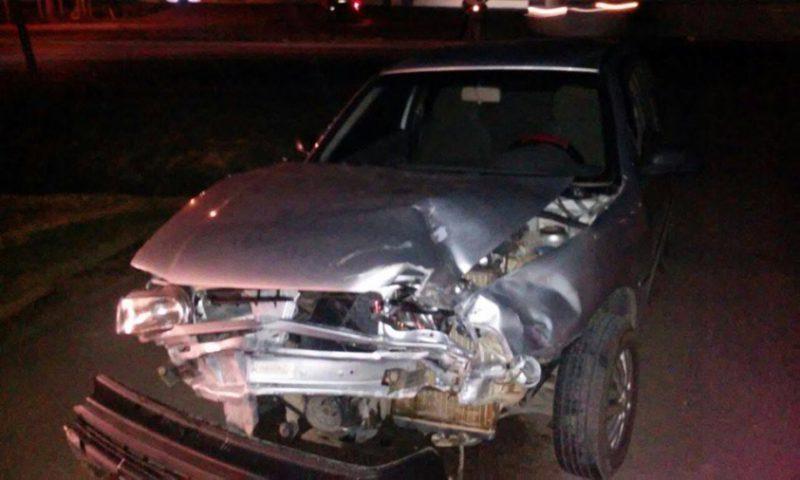 Acidente entre carro e moto é registrado na BR-470, em Rio do Sul