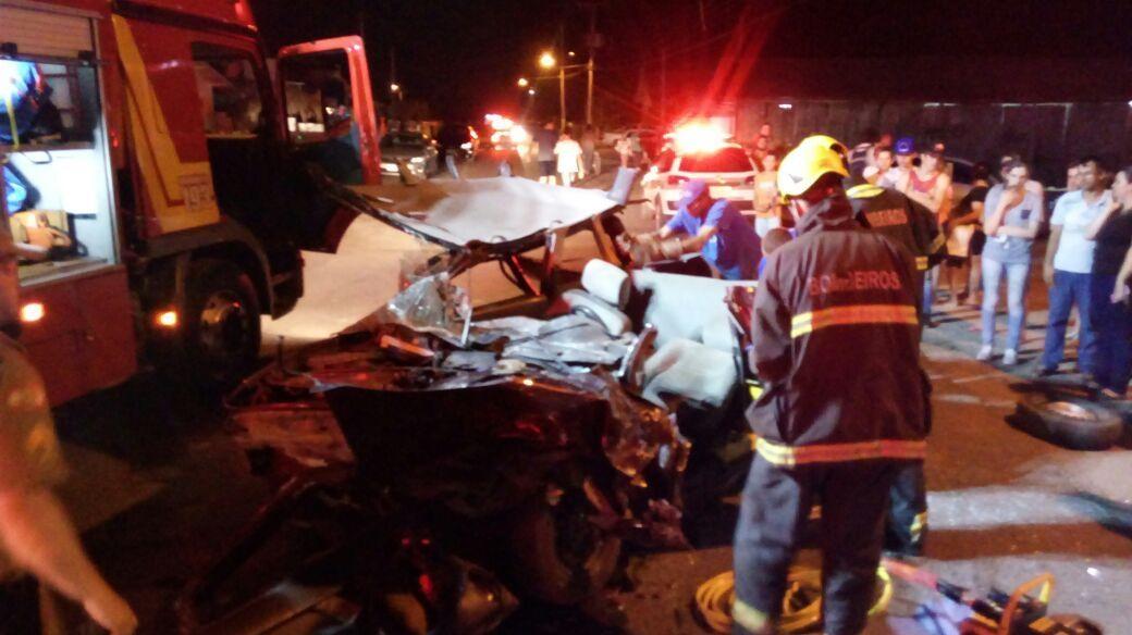 Acidente envolve caminhão e carro em Ituporanga