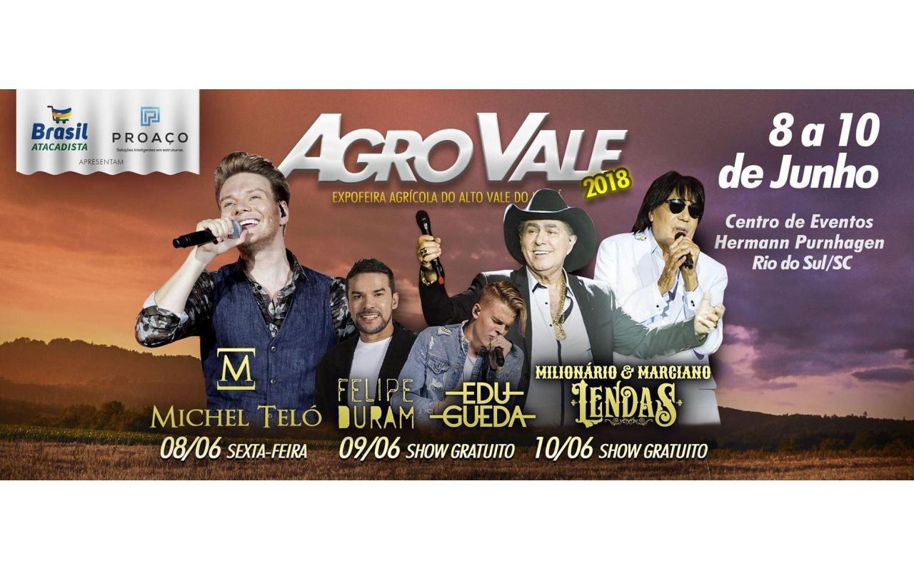 AgroVale será realizada de 08 a 10 de junho, em Rio do Sul