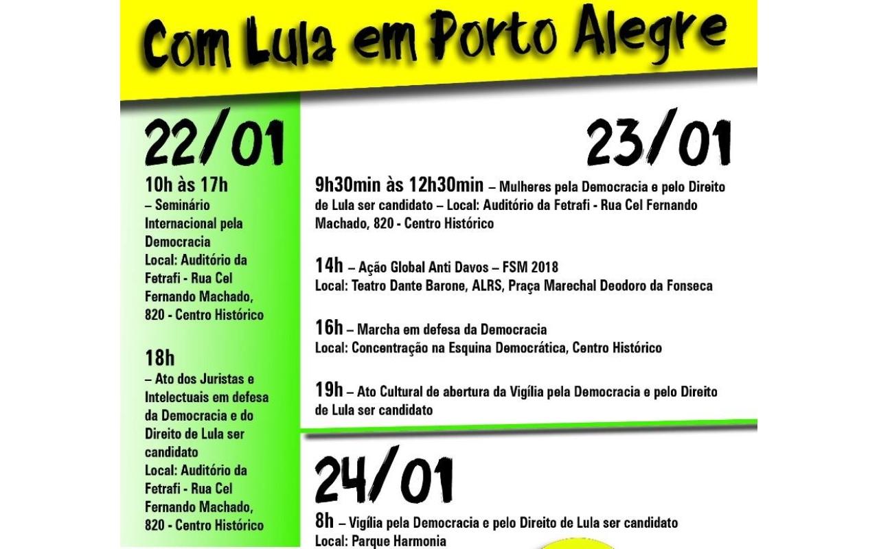 Caravanas de Rio do Sul e Alfredo Wagner partem para acompanhar julgamento de Lula em Porto Alegre