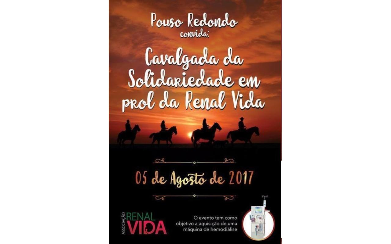 Cavalgada da Solidariedade em prol do Renal Vida inicia nesta sexta-feira, em Pouso Redondo