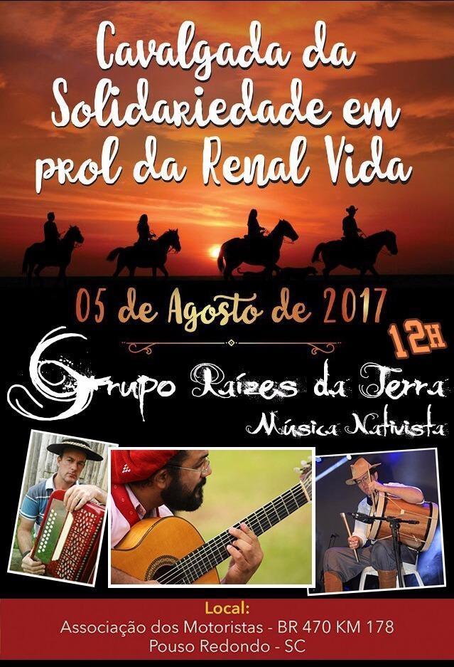 Cavalgada da Solidariedade inicia nesta sexta-feira, em Pouso Redondo