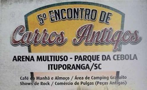 Clube de Antigos de Ituporanga promove neste final de semana o 5º Encontro de Carros Antigos