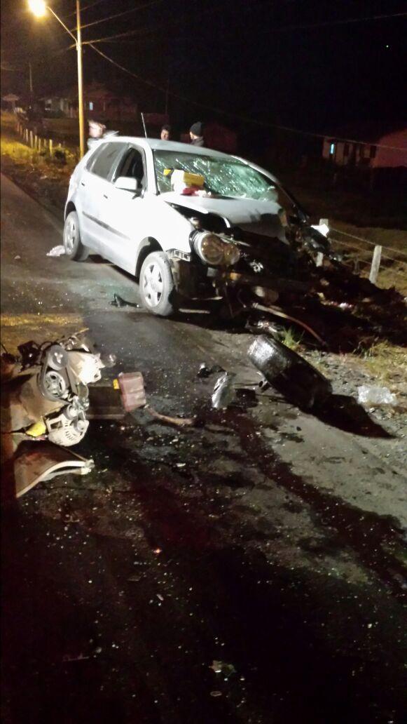 Colisão frontal deixa uma vítima fatal em Ituporanga