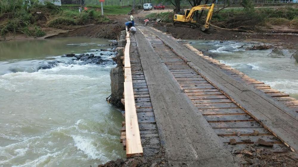 Concluída obra de reconstrução da ponte de Pinguirito em Alfredo Wagner  