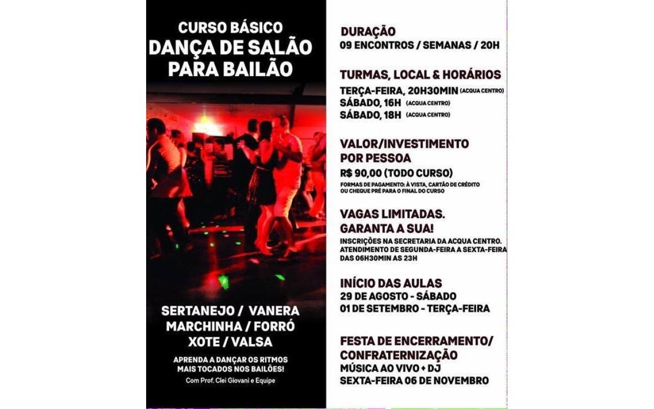 Curso básico de dança de salão será realizado em Ituporanga