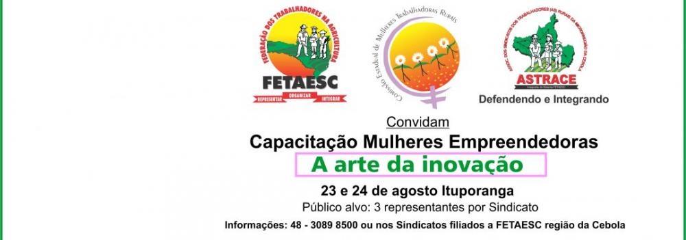 Curso vai qualificar mulheres para o empreendedorismo na Microrregião da Cebola