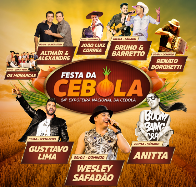 Definida programação para Festa da Cebola 2017