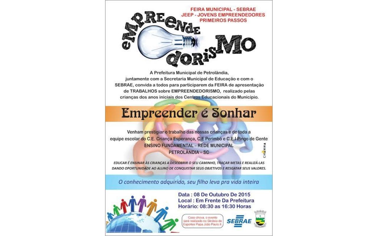 Feira dos Jovens Empreendedores será realizada na quinta-feira em Petrolândia  