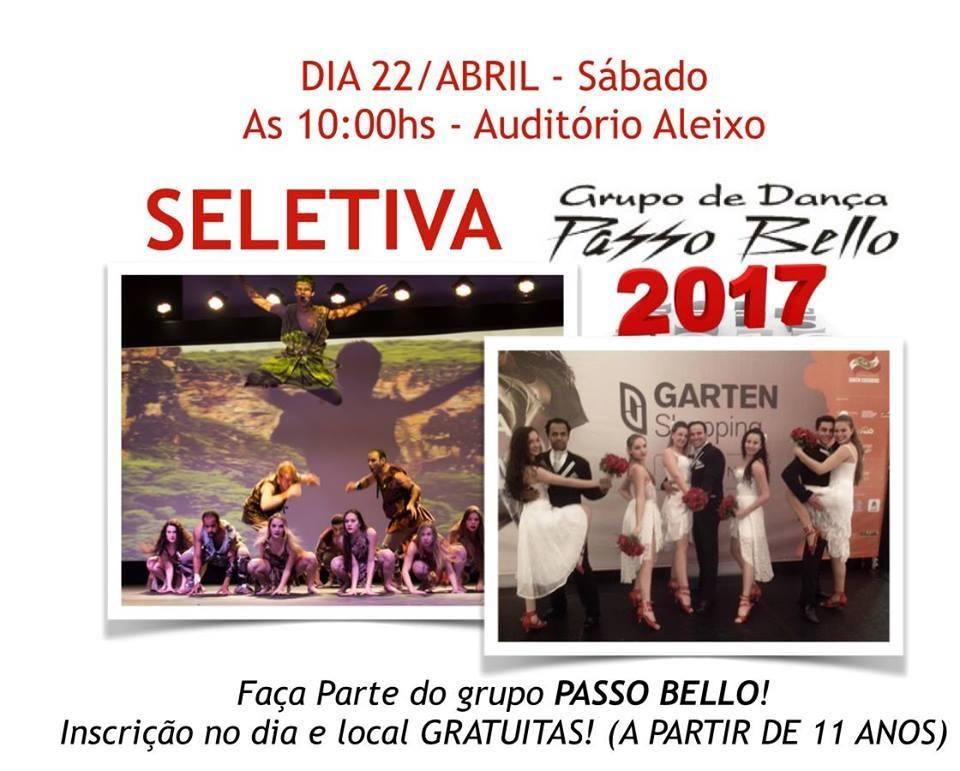 Grupo Passo Bello terá seletiva para novos membros neste sábado, 22
