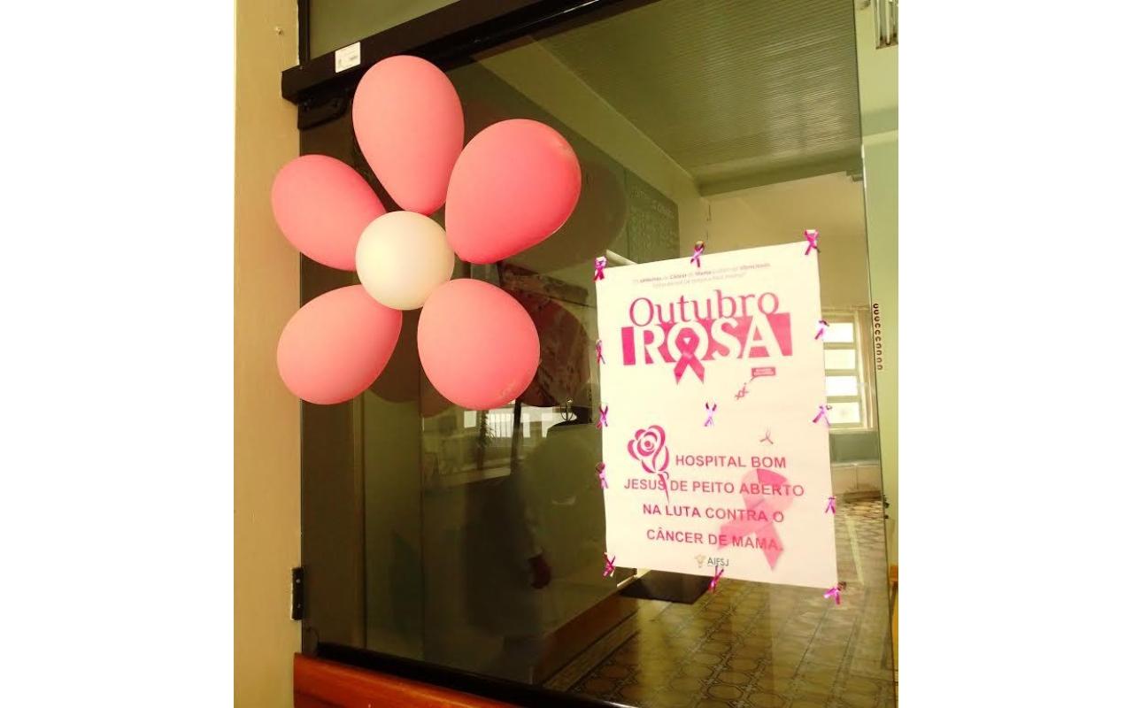 Hospital Bom Jesus adere ao movimento Outubro Rosa e promove campanha de conscientização ao câncer de mama