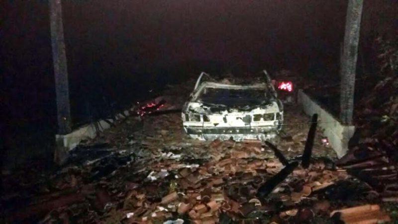 Incêndio destrói rancho e veículo em Presidente Getúlio