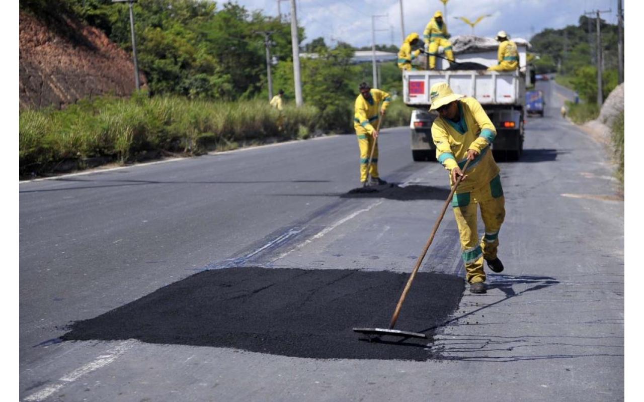 Iniciada operação tapa buracos na SC-350 entre Aurora e Rio do Sul