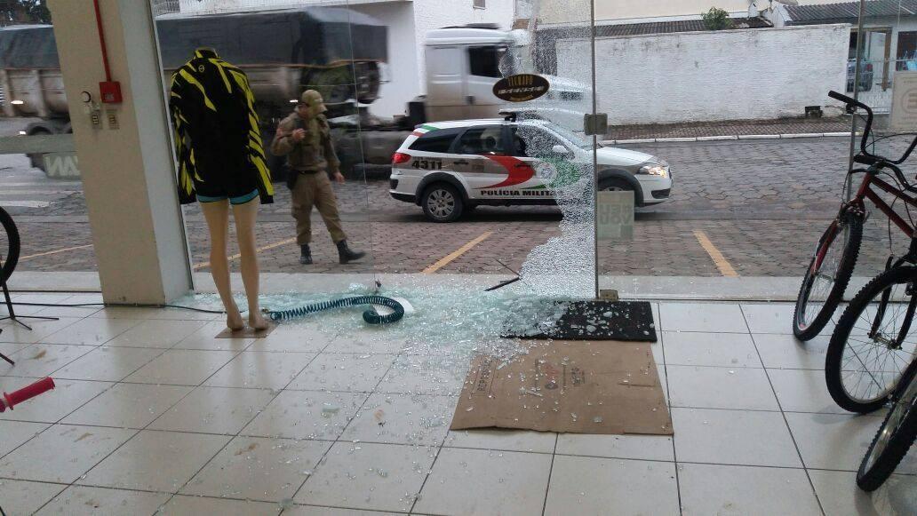 Loja é arrombada e bicicletas são furtadas em Ituporanga