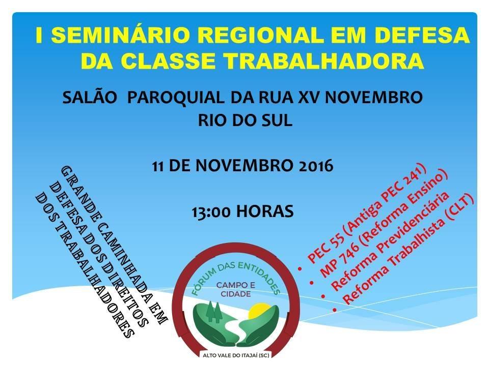 Mobilização nacional deve reunir pelo menos 1.500 pessoas em Rio do Sul