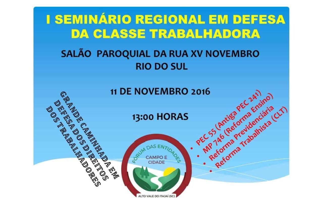 Mobilização nacional deve reunir pelo menos 1.500 pessoas em Rio do Sul