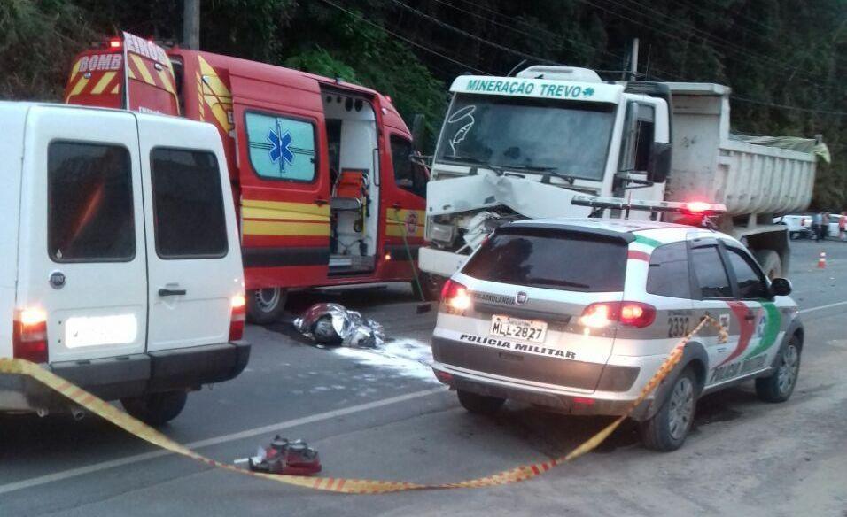 Motociclista morre em acidente em Trombudo Central