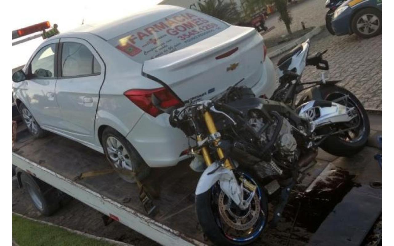 Motociclista morre em colisão na BR-470 em Pouso Redondo