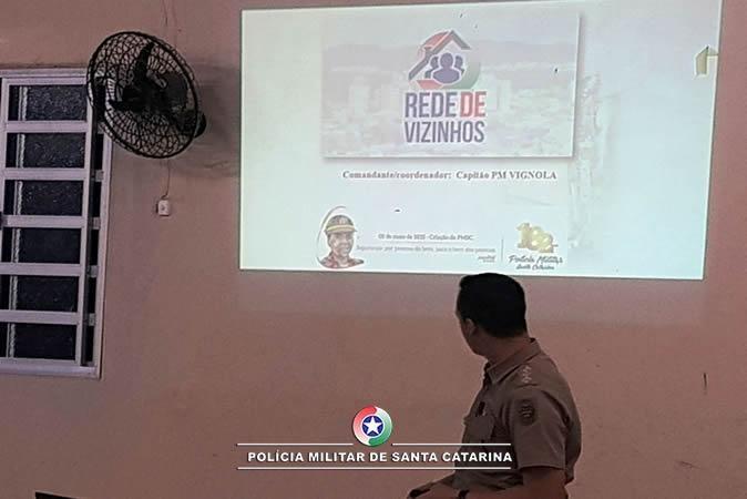 PM realiza reunião para implantação da Rede de Vizinhos, em Ituporanga