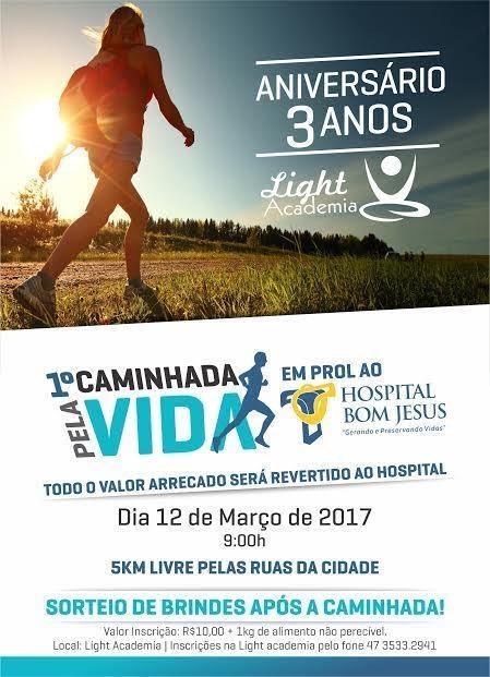 Primeira caminhada pela vida será realizada neste domingo em Ituporanga