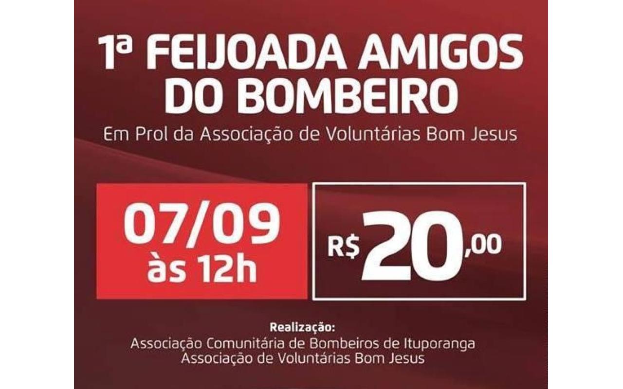 Primeira Feijoada “Amigos do Bombeiro” será realizada nesta quarta-feira em prol do Hospital Bom Jesus