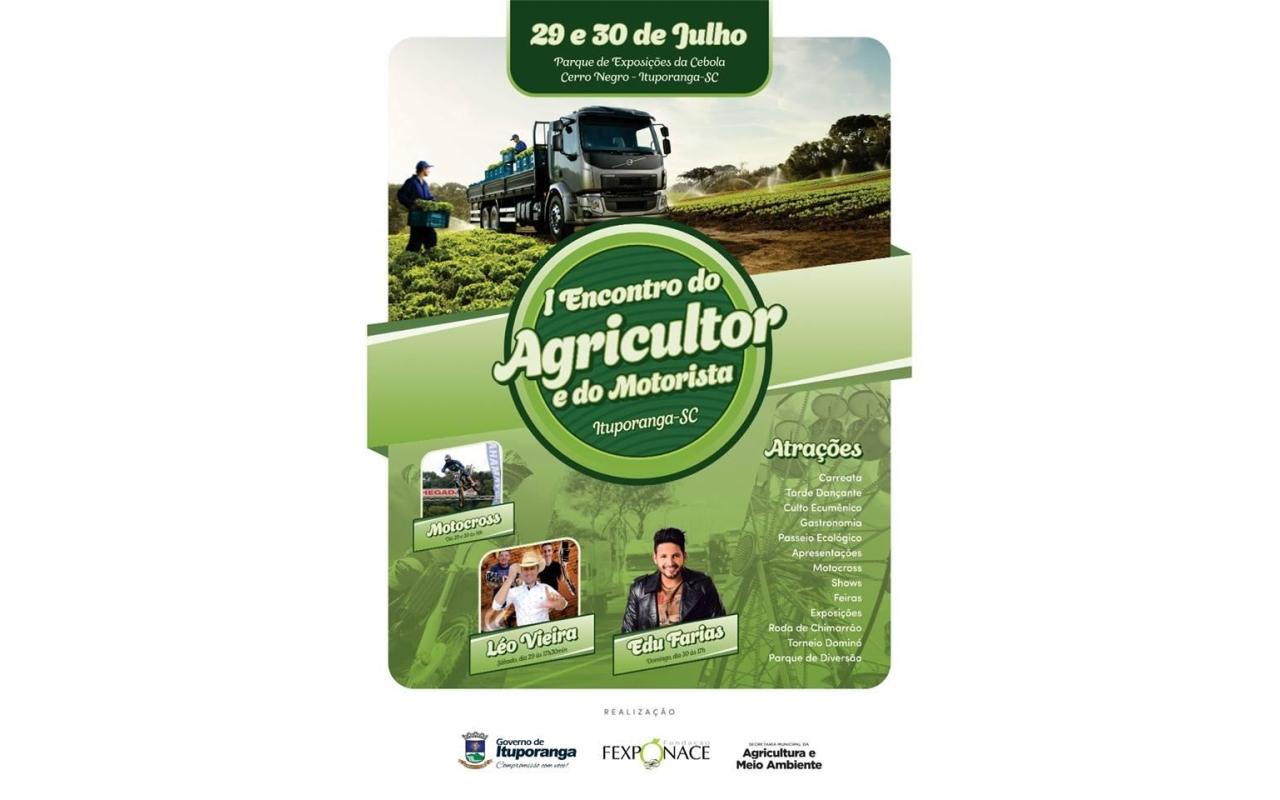 Primeiro Encontro do Agricultor e motorista será realizado neste final de semana em Ituporanga