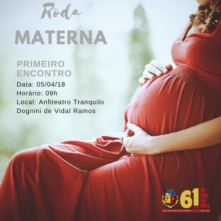 Programa Roda Materna inicia quinta-feira, em Vidal Ramos