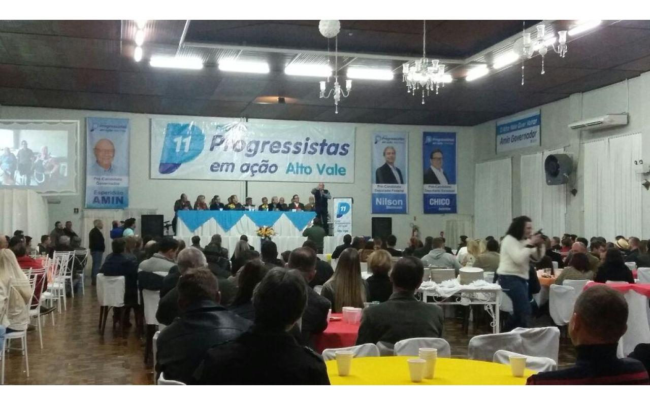Progressistas do Alto Vale lançam pré-candidatos a deputados federal e estadual para as eleições de outubro