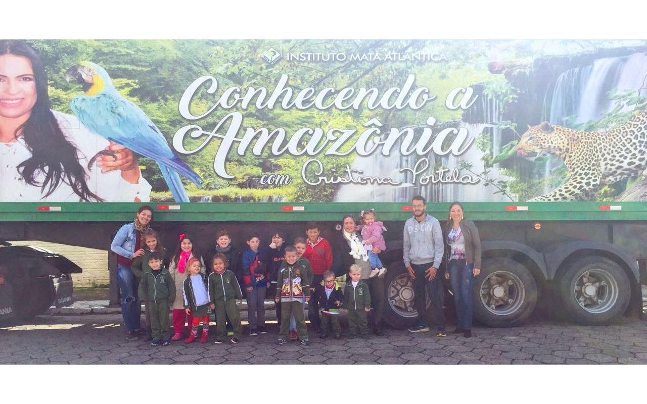 Projeto ‘Conhecendo a Amazônia’ é atração em Centro Educacional em Ituporanga; FOTOS